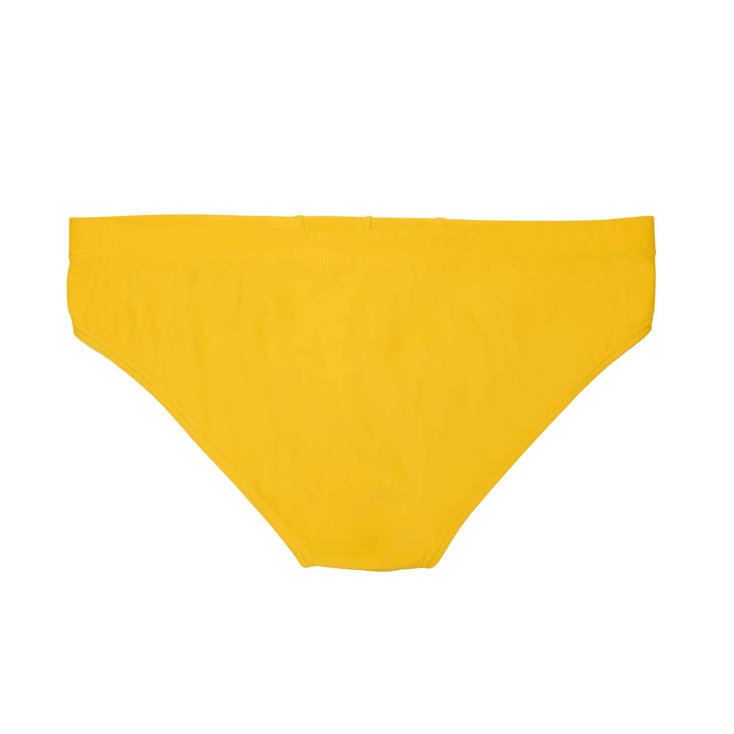 The Slip-on Swim Brief in Ochre Yellow