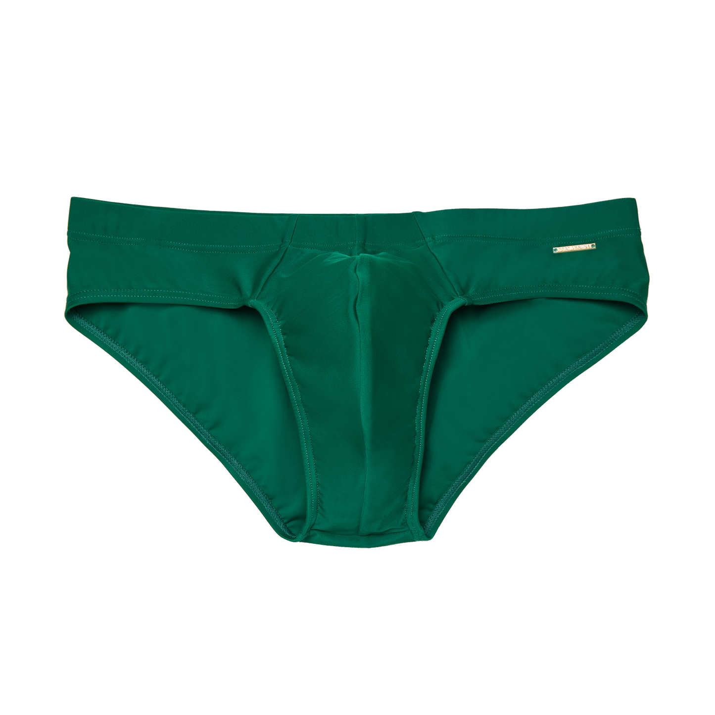 The Slip-on Swim Brief in Panna Green