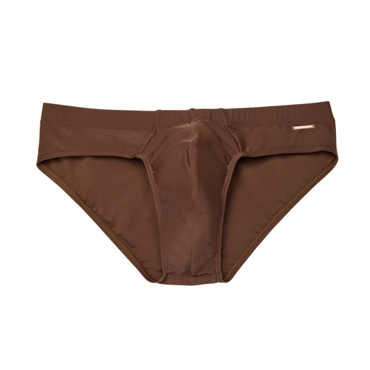 Swim Brief in Madras Coffee