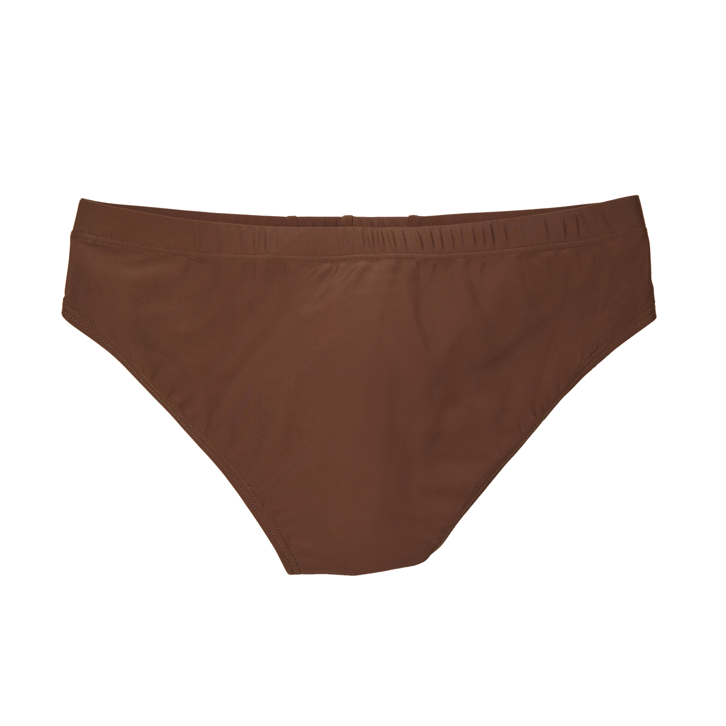 The Slip-on Swim Brief in Madras Coffee