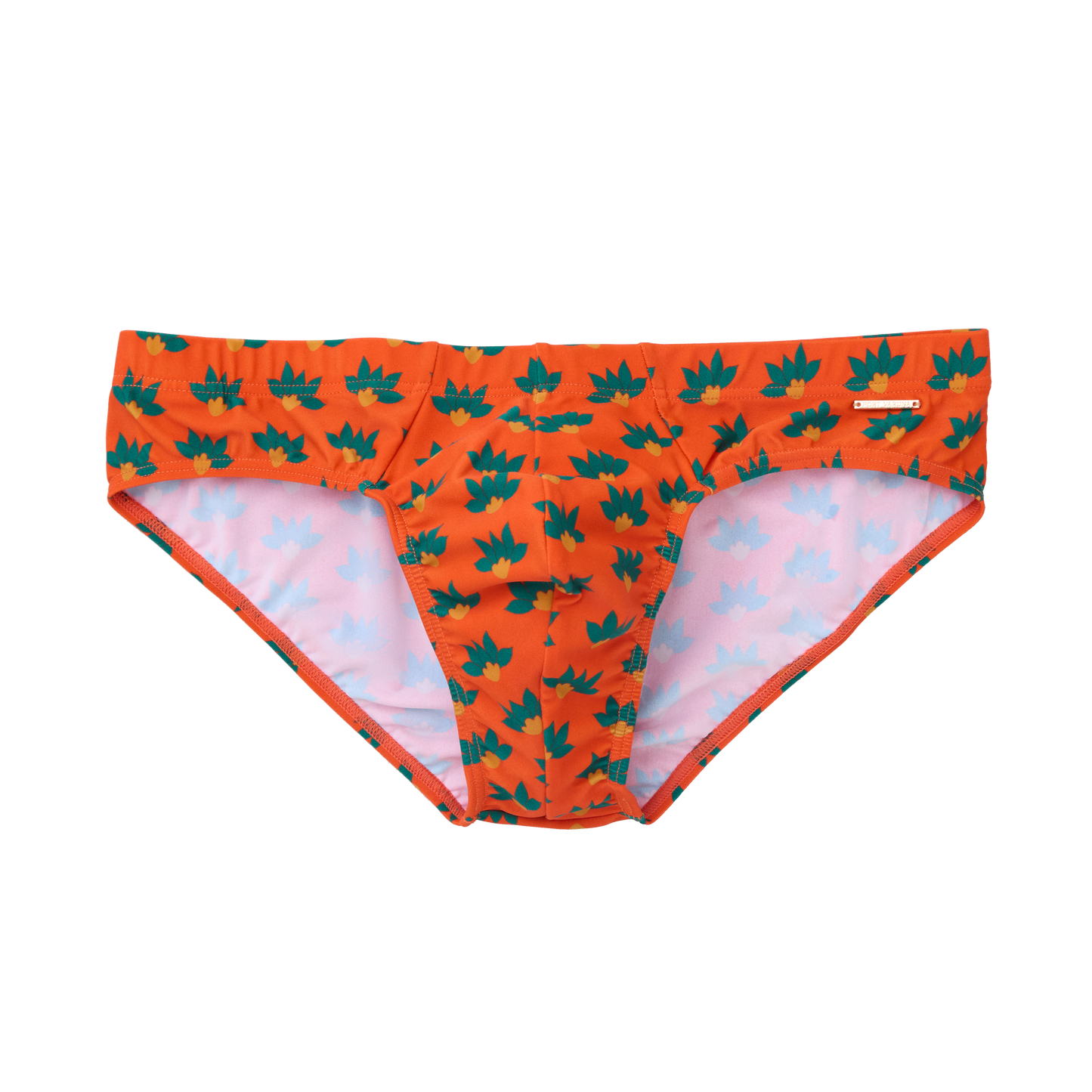 The Slip-on Swim Brief in Narangi Lotus