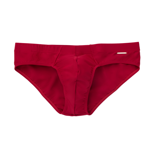 The Slip-on Swim Brief in Bombay Burgundy