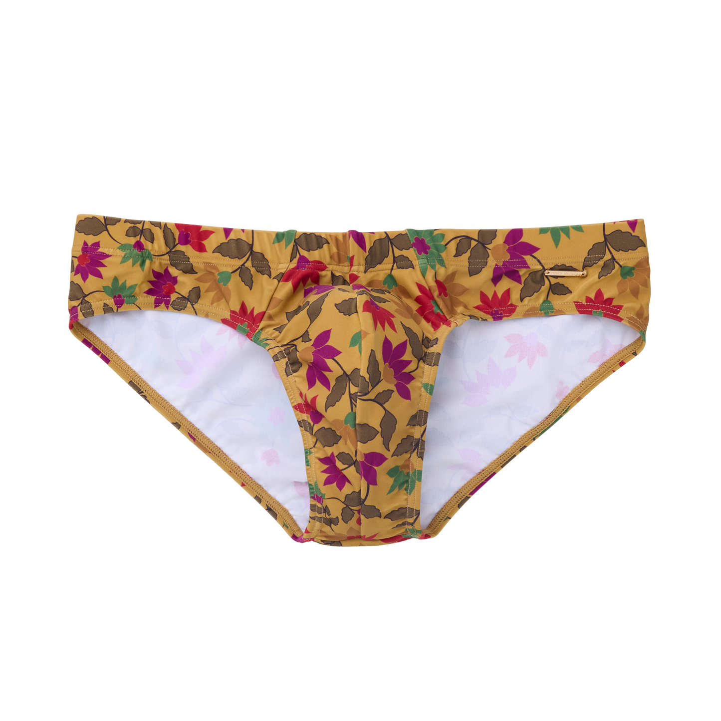 The Slip-on Swim Brief in Mughal Floral